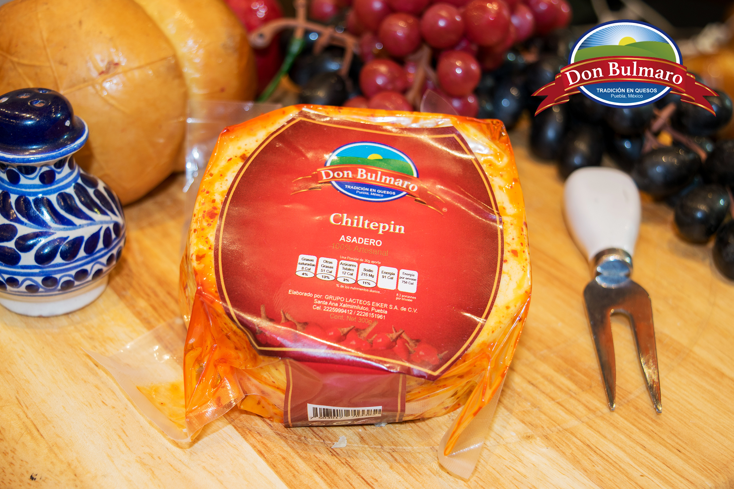 Queso Asadero Chiltepin - Quesos Don Bulmaro